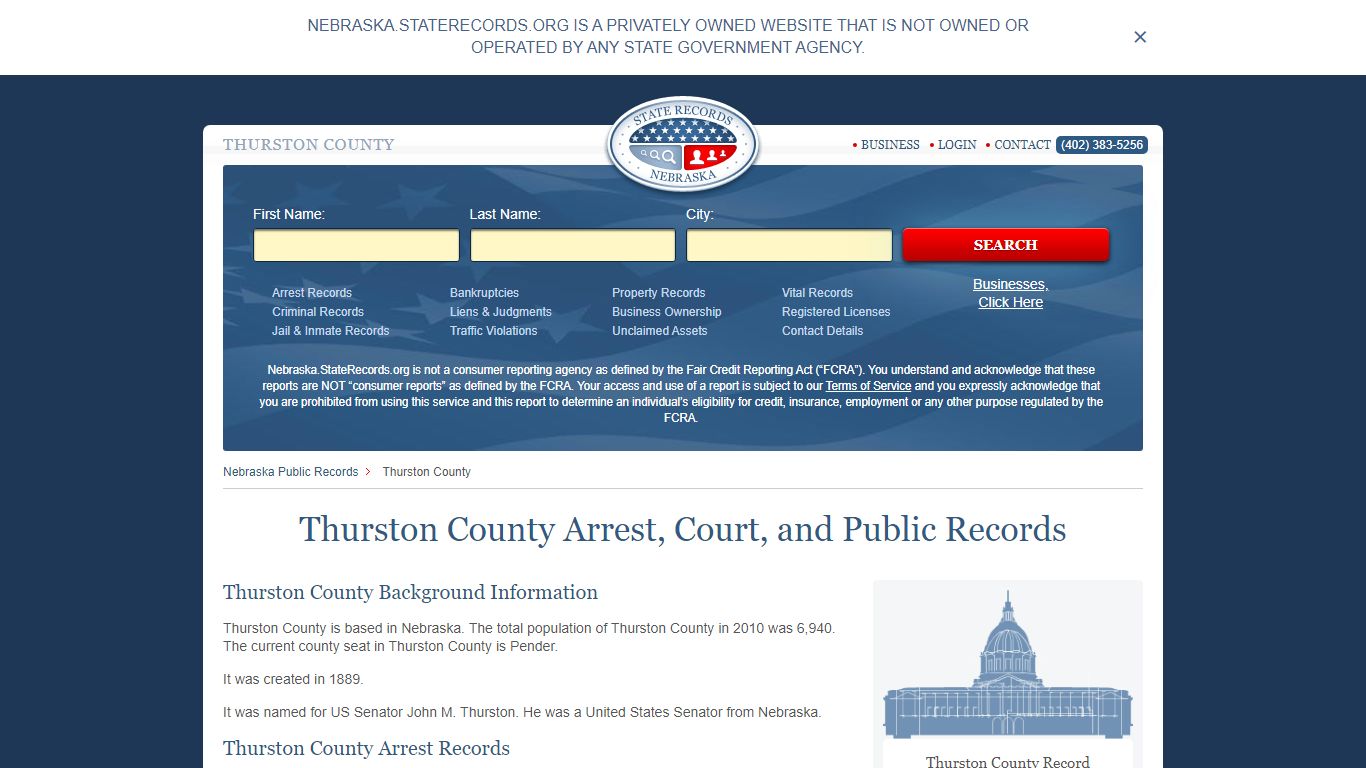 Thurston County Arrest, Court, and Public Records